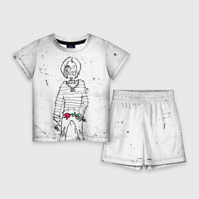Детский костюм с шортами 3D с принтом Lizer  Blessed в Тюмени,  |  | damn | false | frozen | garden | lizer | logo | loverap | mirror | music | mysoul | raper | russian | soul | symbol | лизер | лого | логотип | музыка | пачка | русский | рэп | рэпер | рэппер | сердце | символ | хипхоп