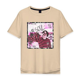 Мужская футболка хлопок Oversize с принтом Lizer - MY SOUL в Тюмени, 100% хлопок | свободный крой, круглый ворот, “спинка” длиннее передней части | 
