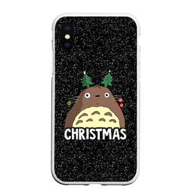 Чехол для iPhone XS Max матовый с принтом Totoro Christmas в Тюмени, Силикон | Область печати: задняя сторона чехла, без боковых панелей | anime | christmas | moon | myneighbortotoro | night | totoro | xmas | аниме | канта | кодомо | котобус | кусакабэ | мэй | рождество | сусуватари | тацуо | тоторо | хаяомиядзаки | ясуко