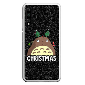 Чехол для Honor 20 с принтом Totoro Christmas в Тюмени, Силикон | Область печати: задняя сторона чехла, без боковых панелей | anime | christmas | moon | myneighbortotoro | night | totoro | xmas | аниме | канта | кодомо | котобус | кусакабэ | мэй | рождество | сусуватари | тацуо | тоторо | хаяомиядзаки | ясуко