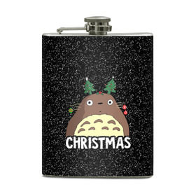 Фляга с принтом Totoro Christmas в Тюмени, металлический корпус | емкость 0,22 л, размер 125 х 94 мм. Виниловая наклейка запечатывается полностью | anime | christmas | moon | myneighbortotoro | night | totoro | xmas | аниме | канта | кодомо | котобус | кусакабэ | мэй | рождество | сусуватари | тацуо | тоторо | хаяомиядзаки | ясуко