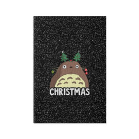 Обложка для паспорта матовая кожа с принтом Totoro Christmas в Тюмени, натуральная матовая кожа | размер 19,3 х 13,7 см; прозрачные пластиковые крепления | Тематика изображения на принте: anime | christmas | moon | myneighbortotoro | night | totoro | xmas | аниме | канта | кодомо | котобус | кусакабэ | мэй | рождество | сусуватари | тацуо | тоторо | хаяомиядзаки | ясуко