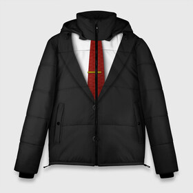 Мужская зимняя куртка 3D с принтом Костюм 47 в Тюмени, верх — 100% полиэстер; подкладка — 100% полиэстер; утеплитель — 100% полиэстер | длина ниже бедра, свободный силуэт Оверсайз. Есть воротник-стойка, отстегивающийся капюшон и ветрозащитная планка. 

Боковые карманы с листочкой на кнопках и внутренний карман на молнии. | Тематика изображения на принте: agent47 | game | killer | агент47 | бесшумный