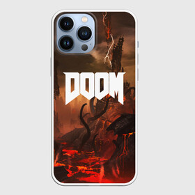 Чехол для iPhone 13 Pro Max с принтом DOOM в Тюмени,  |  | demon | devil | doom | doom vfr | evil | game | mars | red | демон | дум | игры | космос | красная планета | марс | пришельцы