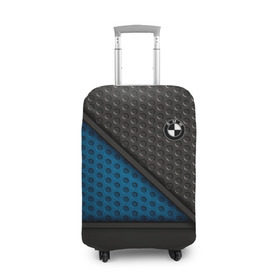 Чехол для чемодана 3D с принтом BMW в Тюмени, 86% полиэфир, 14% спандекс | двустороннее нанесение принта, прорези для ручек и колес | bmw | motorsport | авто | автомобильные | бмв | геометрия | мото | надписи | текстура