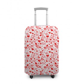Чехол для чемодана 3D с принтом Lovely в Тюмени, 86% полиэфир, 14% спандекс | двустороннее нанесение принта, прорези для ручек и колес | весна | девушки | любовь | отношения | подарок | романтика | сердце