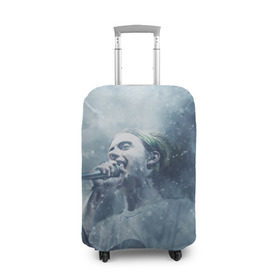 Чехол для чемодана 3D с принтом Пошлая Молли в Тюмени, 86% полиэфир, 14% спандекс | двустороннее нанесение принта, прорези для ручек и колес | зима | молли | пошлая молли | реп | снег