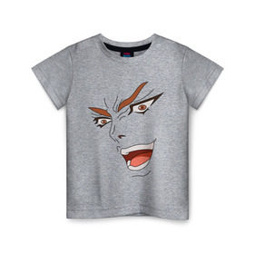 Детская футболка хлопок с принтом Dio Brando в Тюмени, 100% хлопок | круглый вырез горловины, полуприлегающий силуэт, длина до линии бедер | dio | jojo | джо джо | дио