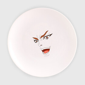 Тарелка с принтом Dio Brando в Тюмени, фарфор | диаметр - 210 мм
диаметр для нанесения принта - 120 мм | Тематика изображения на принте: dio | jojo | джо джо | дио