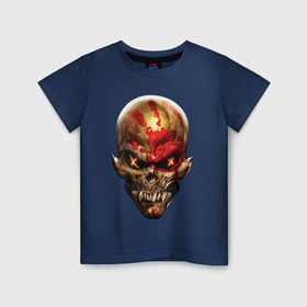 Детская футболка хлопок с принтом Five Finger Death Punch в Тюмени, 100% хлопок | круглый вырез горловины, полуприлегающий силуэт, длина до линии бедер | 5fdp | ffdp | five finger death punch | got your six | groove metal | metal | rock | skull | грув метал | рок