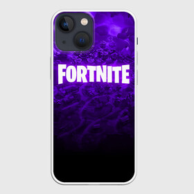 Чехол для iPhone 13 mini с принтом FORTNITE в Тюмени,  |  | 2019 | armor | armour | cybersport | esport | fortnite | game | llama | logo | броня | игра | киберспорт | лама | симулятор строительства | строительство | фиолетовый | фирменные цвета | фортнайт