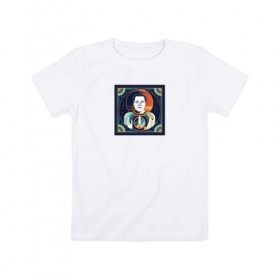 Детская футболка хлопок с принтом Musk Icon в Тюмени, 100% хлопок | круглый вырез горловины, полуприлегающий силуэт, длина до линии бедер | elon | elon musk | sapcex | tesla | илон маск | наука