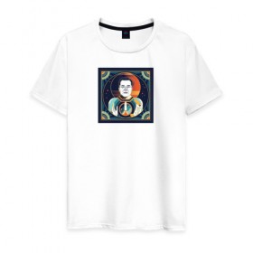 Мужская футболка хлопок с принтом Musk Icon в Тюмени, 100% хлопок | прямой крой, круглый вырез горловины, длина до линии бедер, слегка спущенное плечо. | elon | elon musk | sapcex | tesla | илон маск | наука