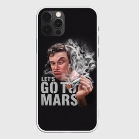 Чехол для iPhone 12 Pro Max с принтом Илон Маск в Тюмени, Силикон |  | comic art | elon musk | lets go to mars | арт | голова | дым | илон маск | косяк | минимализм | надпись