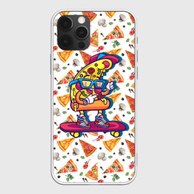 Чехол для iPhone 12 Pro Max с принтом Пицца на скейте в Тюмени, Силикон |  | Тематика изображения на принте: pizza | грибы | еда | зелень | колбаса | крутаяпицца | кусокпиццы | пицца | пиццерия | скейт | сыр