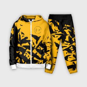 Детский костюм 3D с принтом TWENTY ONE PILOTS | 21 PILOTS | TOP в Тюмени,  |  | 21 pilots | 21p | crow | logo | music | rock | top | trench | twenty one pilots | вороны | группа | лого | музыка | рок