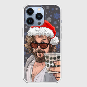 Чехол для iPhone 13 Pro с принтом Лебовски Санта в Тюмени,  |  | balls | big lebowski | bowling | film | happy christmas | movie | santa claus | skittles | большой лебовски | боулинг | дед мороз | кегли | кино | колпак | красная шапка | новый год | праздник | рождество | с новым годом | санта клаус