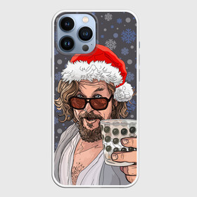 Чехол для iPhone 13 Pro Max с принтом Лебовски Санта в Тюмени,  |  | balls | big lebowski | bowling | film | happy christmas | movie | santa claus | skittles | большой лебовски | боулинг | дед мороз | кегли | кино | колпак | красная шапка | новый год | праздник | рождество | с новым годом | санта клаус