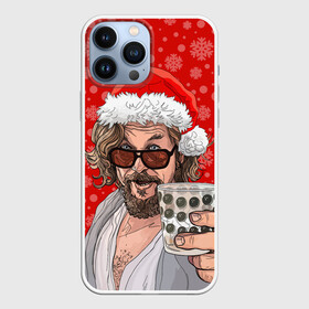 Чехол для iPhone 13 Pro Max с принтом Лебовски Санта в Тюмени,  |  | balls | big lebowski | bowling | film | happy christmas | movie | santa claus | skittles | большой лебовски | боулинг | дед мороз | кегли | кино | колпак | красная шапка | новый год | праздник | рождество | с новым годом | санта клаус
