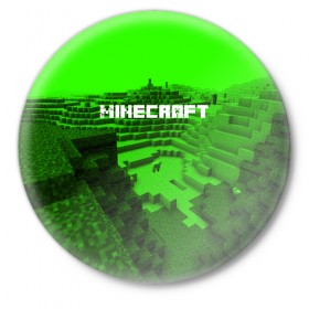Значок с принтом Minecraft в Тюмени,  металл | круглая форма, металлическая застежка в виде булавки | blade | blocks | creeper | cubes | game | ken | minecraft | mobs | sword | игры | крипер | майн крафт | майнкрафт | моб