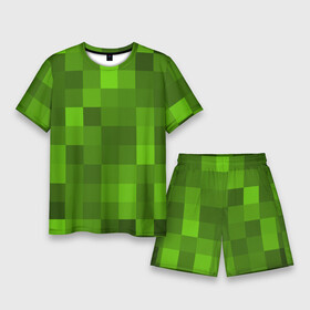 Мужской костюм с шортами 3D с принтом Minecraft в Тюмени,  |  | blade | blocks | creeper | cubes | game | ken | minecraft | mobs | sword | игры | крипер | майн крафт | майнкрафт | моб