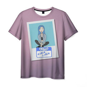 Мужская футболка 3D с принтом Френдзона Мэйби в Тюмени, 100% полиэфир | прямой крой, круглый вырез горловины, длина до линии бедер | бойчик | группа | музыка | мультяшка | мэйби | песни | подростки | поп панк | френдзона