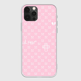 Чехол для iPhone 12 Pro Max с принтом Lil Peep pink pattern в Тюмени, Силикон |  | Тематика изображения на принте: benz truck | girls | gustav ahr | heart | hip hop | lil | lil peep | look at the sky tonight | love | peep | rap | rose | лил | лилпип | паттерн | пип | рэп | хип хоп | эмо | эмо реп