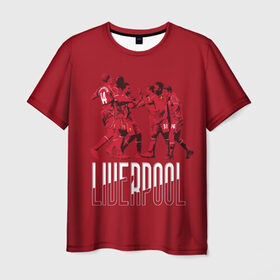 Мужская футболка 3D с принтом Liverpool в Тюмени, 100% полиэфир | прямой крой, круглый вырез горловины, длина до линии бедер | firmino | lfc | liverpool | liverpool fc | mane | shaqiri | ливерпуль | фирмино | фк | футбол | футбольный клуб англии | шакири