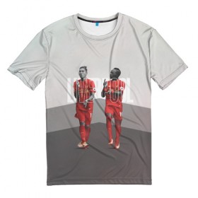 Мужская футболка 3D с принтом Liverpool в Тюмени, 100% полиэфир | прямой крой, круглый вырез горловины, длина до линии бедер | Тематика изображения на принте: firmino | lfc | liverpool | liverpool fc | mane | shaqiri | ливерпуль | фирмино | фк | футбол | футбольный клуб англии | шакири