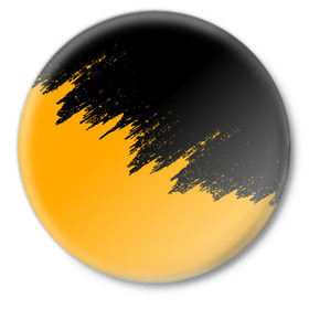 Значок с принтом КРАСКА И НИЧЕГО ЛИШНЕГО! в Тюмени,  металл | круглая форма, металлическая застежка в виде булавки | Тематика изображения на принте: 