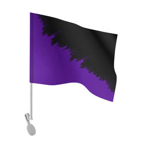 Флаг для автомобиля с принтом КРАСКА И НИЧЕГО ЛИШНЕГО! в Тюмени, 100% полиэстер | Размер: 30*21 см | color | dirty | purple | texture | yellow.paints | брызги | брызги красок | желтый | краски | текстура | фиолетовый