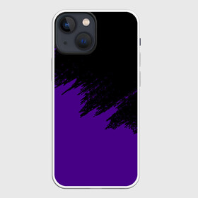 Чехол для iPhone 13 mini с принтом КРАСКА И НИЧЕГО ЛИШНЕГО в Тюмени,  |  | Тематика изображения на принте: color | dirty | purple | texture | yellow.paints | брызги | брызги красок | желтый | краски | текстура | фиолетовый