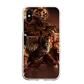 Чехол для iPhone XS Max матовый с принтом Warhammer в Тюмени, Силикон | Область печати: задняя сторона чехла, без боковых панелей | 40000 | 40k | fantasy | total | war | битва | вархаммер | войны | игра | молот | солдат | ультрамарины