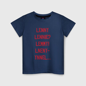 Детская футболка хлопок с принтом Lenny в Тюмени, 100% хлопок | круглый вырез горловины, полуприлегающий силуэт, длина до линии бедер | Тематика изображения на принте: red dead redemption 2 | в баре | ленни | миссия | напились | прикол | рдр | рдр2 | шутка