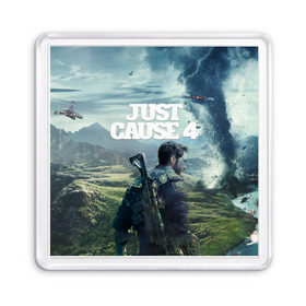 Магнит 55*55 с принтом Just Cause 4 в Тюмени, Пластик | Размер: 65*65 мм; Размер печати: 55*55 мм | just cause