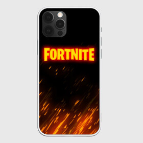 Чехол для iPhone 12 Pro с принтом FORTNITE FIRE в Тюмени, силикон | область печати: задняя сторона чехла, без боковых панелей | 2019 | armor | armour | cybersport | esport | fire | fortnite | game | llama | logo | броня | игра | киберспорт | лама | симулятор строительства | строительство | фиолетовый | фирменные цвета | фортнайт