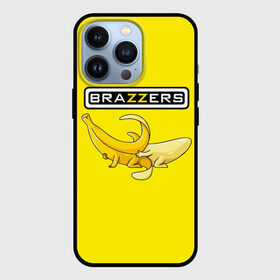 Чехол для iPhone 13 Pro с принтом Brazzers в Тюмени,  |  | Тематика изображения на принте: brazzers | банан | бразерс | логотип | надпись | прикол | юмор
