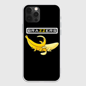 Чехол для iPhone 12 Pro Max с принтом Brazzers в Тюмени, Силикон |  | Тематика изображения на принте: brazzers | банан | бразерс | логотип | надпись | прикол | юмор