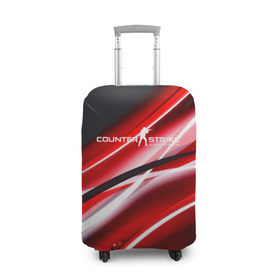 Чехол для чемодана 3D с принтом cs go:Red Line 2019 в Тюмени, 86% полиэфир, 14% спандекс | двустороннее нанесение принта, прорези для ручек и колес | 