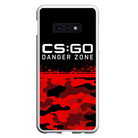 Чехол для Samsung S10E с принтом CSGO - Danger Zone в Тюмени, Силикон | Область печати: задняя сторона чехла, без боковых панелей | Тематика изображения на принте: asiimov | beast | counter | counter strike | counterstrike | cs go | cs:go | csgo | danger | global | hyper | offensive | strike | zone | азимов | гоу | контер | контр | контра | контрстрайк | страйк | сы пщ