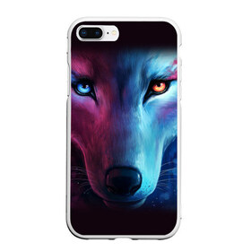 Чехол для iPhone 7Plus/8 Plus матовый с принтом WOLF в Тюмени, Силикон | Область печати: задняя сторона чехла, без боковых панелей | hunter | wild | wolf | волк | животные | звери | охотник