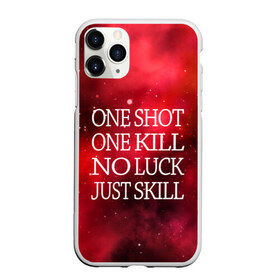 Чехол для iPhone 11 Pro матовый с принтом One Shot One Kill в Тюмени, Силикон |  | counter strike. one shot | cs go | csgo | game | one kill | ван шот | красный | лого | надпись | текст