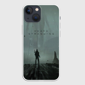 Чехол для iPhone 13 mini с принтом Death Stranding в Тюмени,  |  | bridges | death stranding | game | hideo kojima | kojima productions | man | norman reedus | scar | sony interactive entertainment | suit | tie | игры | кодзима