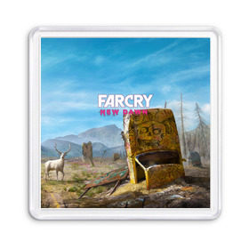 Магнит 55*55 с принтом Far Cry New Dawn в Тюмени, Пластик | Размер: 65*65 мм; Размер печати: 55*55 мм | Тематика изображения на принте: action adventure | county | cry | dawn | far | farcry | highwaymen | hope | lo | mickey | montana | new | newdawn | sisters | twin | близнецы | боевик | лу | микки | приключение | хайвеймен