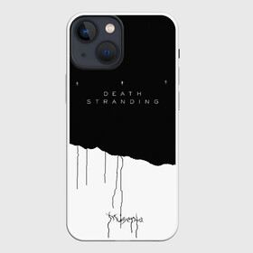 Чехол для iPhone 13 mini с принтом Death Stranding в Тюмени,  |  | bridges | death stranding | game | hideo kojima | kojima productions | man | norman reedus | scar | sony interactive entertainment | suit | tie | игры | кодзима