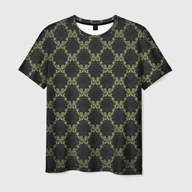 Мужская футболка 3D с принтом Victorian - 36577512ik в Тюмени, 100% полиэфир | прямой крой, круглый вырез горловины, длина до линии бедер | 36577512ik | black | gothic | gray | green | lace | pattern | style | texture | victorian | wallpaper | викторианский | готика | зеленый | кружево | обои | серый | стиль | текстура | черный