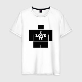 Мужская футболка хлопок с принтом Kanye West - I Love It в Тюмени, 100% хлопок | прямой крой, круглый вырез горловины, длина до линии бедер, слегка спущенное плечо. | 