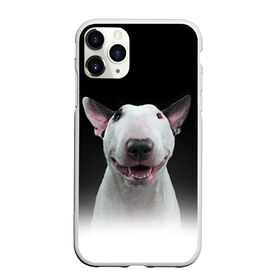 Чехол для iPhone 11 Pro матовый с принтом Oh snap! в Тюмени, Силикон |  | bull terrier | dog |   | бультерьер | собака