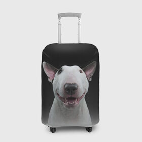 Чехол для чемодана 3D с принтом Oh snap! в Тюмени, 86% полиэфир, 14% спандекс | двустороннее нанесение принта, прорези для ручек и колес | bull terrier | dog |   | бультерьер | собака