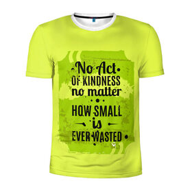 Мужская футболка 3D спортивная с принтом No Act в Тюмени, 100% полиэстер с улучшенными характеристиками | приталенный силуэт, круглая горловина, широкие плечи, сужается к линии бедра | мода | мотивация | настроения | позитив | прикол | пятна | тренд | яркие
